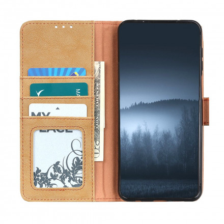 Housse Samsung Galaxy A22 4G Simili Cuir Fendu Rétro KHAZNEH Housse Samsung Galaxy A22 4G Simili Cuir Fendu Rétro KHAZNEH