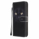 Housse Samsung Galaxy A22 5G Yeux de Chat Noir à Lanière Housse Samsung Galaxy A22 5G Yeux de Chat Noir à Lanière