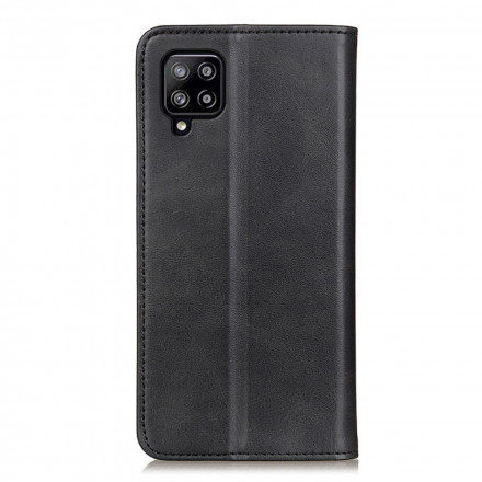 Flip Cover Samsung Galaxy A22 4G Cuir Fendu Véritable Flip Cover Samsung Galaxy A22 4G Cuir Fendu Véritable