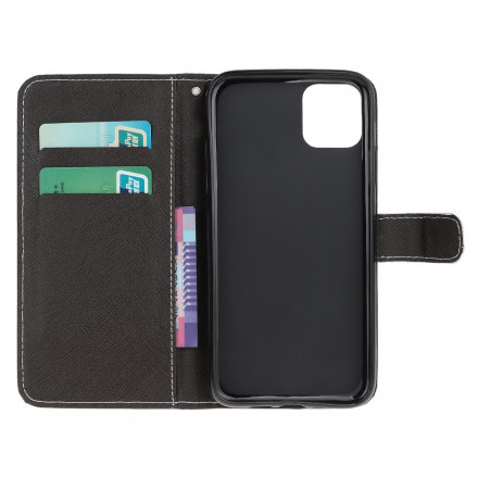 Housse Samsung Galaxy A22 5G Léopard à Lanière Housse Samsung Galaxy A22 5G Léopard à Lanière