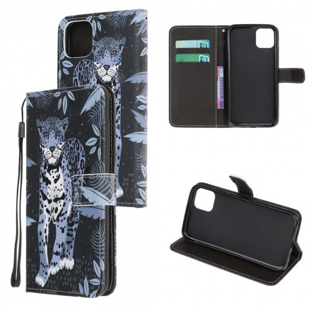 Housse Samsung Galaxy A22 5G Léopard à Lanière Housse Samsung Galaxy A22 5G Léopard à Lanière