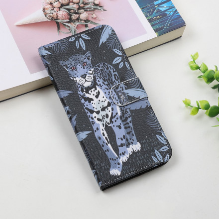 Housse Samsung Galaxy A22 5G Léopard à Lanière Housse Samsung Galaxy A22 5G Léopard à Lanière