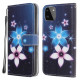Housse Samsung Galaxy A22 5G Fleurs Lunaires à Lanière