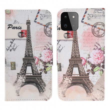 Housse Samsung Galaxy A22 5G Tour Eiffel Rétro Housse Samsung Galaxy A22 5G Tour Eiffel Rétro