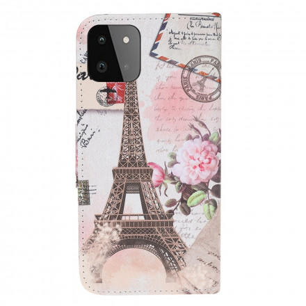 Housse Samsung Galaxy A22 5G Tour Eiffel Rétro Housse Samsung Galaxy A22 5G Tour Eiffel Rétro