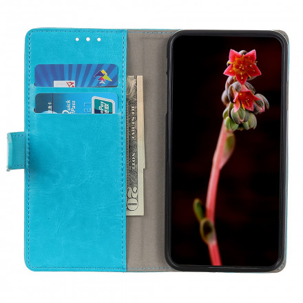 Housse Samsung Galaxy A22 4G Effet Cuir Brillant Simple Housse Samsung Galaxy A22 4G Effet Cuir Brillant Simple