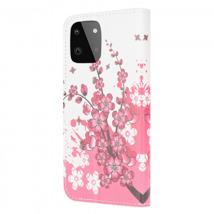 Housse Samsung Galaxy A22 5G Tropical Flowers Housse Samsung Galaxy A22 5G Tropical Flowers