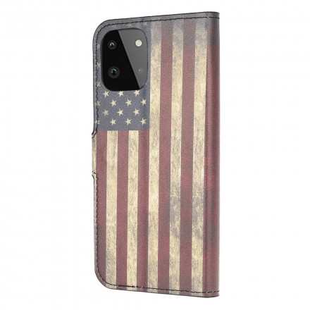 Housse Samsung Galaxy A22 5G Drapeau Américain