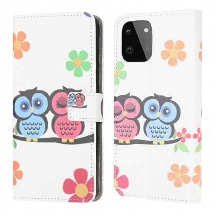 Housse Samsung Galaxy A22 5G Couple de Hiboux Housse Samsung Galaxy A22 5G Couple de Hiboux