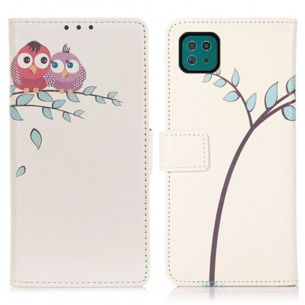 Housse Samsung Galaxy A22 5G Couple De Hiboux Sur l'Arbre Housse Samsung Galaxy A22 5G Couple De Hiboux Sur l'Arbre