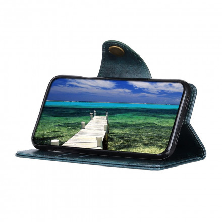 Housse Samsung Galaxy A22 4G Simili Cuir Bouton Verni Housse Samsung Galaxy A22 4G Simili Cuir Bouton Verni