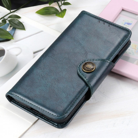 Housse Samsung Galaxy A22 4G Simili Cuir Bouton Verni Housse Samsung Galaxy A22 4G Simili Cuir Bouton Verni