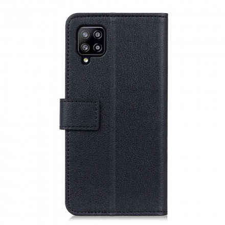 Housse Samsung Galaxy A22 4G Effet Cuir Brillant Classique Housse Samsung Galaxy A22 4G Effet Cuir Brillant Classique