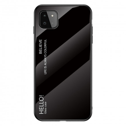 Coque Samsung Galaxy A22 5G Verre Trempé Hello Coque Samsung Galaxy A22 5G Verre Trempé Hello