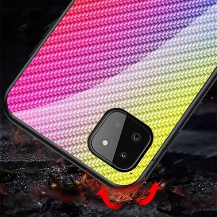 Coque Samsung Galaxy A22 5G Verre Trempé Fibre Carbone Coque Samsung Galaxy A22 5G Verre Trempé Fibre Carbone