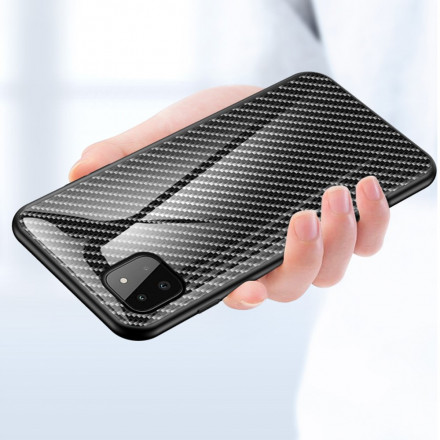 Coque Samsung Galaxy A22 5G Verre Trempé Fibre Carbone Coque Samsung Galaxy A22 5G Verre Trempé Fibre Carbone