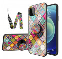 Coque Samsung Galaxy A22 5G Support Magnétique Patchwork