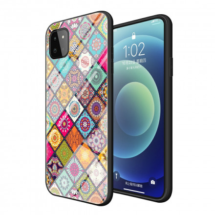 Coque Samsung Galaxy A22 5G Support Magnétique Patchwork Coque Samsung Galaxy A22 5G Support Magnétique Patchwork