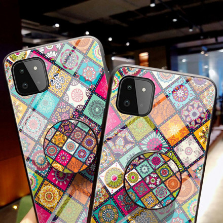 Coque Samsung Galaxy A22 5G Support Magnétique Patchwork Coque Samsung Galaxy A22 5G Support Magnétique Patchwork