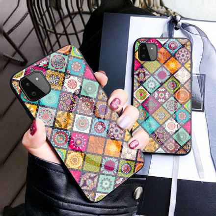 Coque Samsung Galaxy A22 5G Support Magnétique Patchwork Coque Samsung Galaxy A22 5G Support Magnétique Patchwork