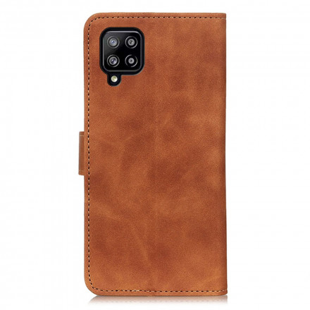 Housse Samsung Galaxy A22 4G Effet Cuir Mate Vintage KHAZNEH Housse Samsung Galaxy A22 4G Effet Cuir Mate Vintage KHAZNEH
