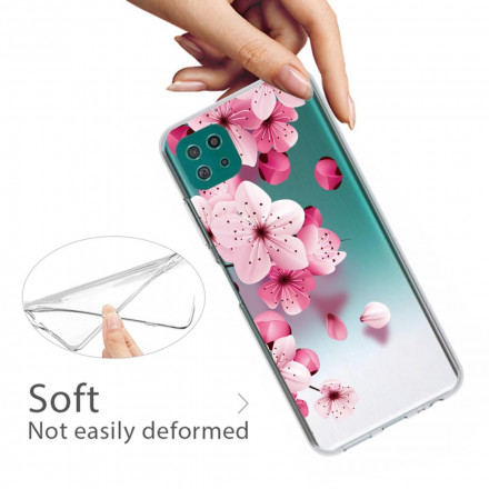 Coque Samsung Galaxy A22 5G Petites Fleurs Roses