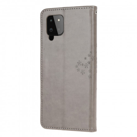 Housse Samsung Galaxy A22 4G Arbre et Hiboux à Lanière Housse Samsung Galaxy A22 4G Arbre et Hiboux à Lanière