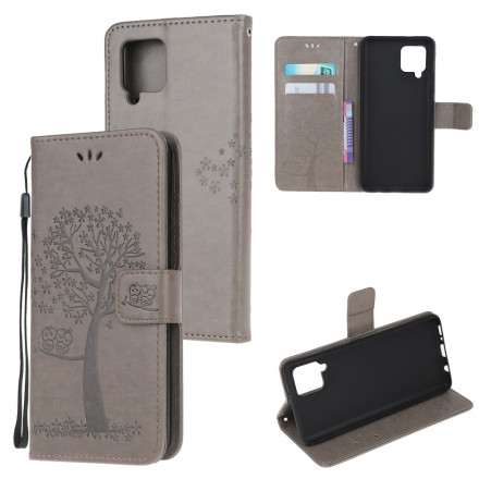 Housse Samsung Galaxy A22 4G Arbre et Hiboux à Lanière Housse Samsung Galaxy A22 4G Arbre et Hiboux à Lanière