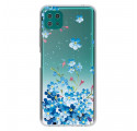 Coque Samsung Galaxy A22 5G Fleurs Bleues