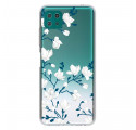 Coque Samsung Galaxy A22 5G Fleurs Blanches