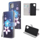 Housse Samsung Galaxy A22 4G Fleurs Lunaires à Lanière Housse Samsung Galaxy A22 4G Fleurs Lunaires à Lanière