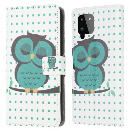 Housse Samsung Galaxy A22 4G Hibou Endormi Housse Samsung Galaxy A22 4G Hibou Endormi