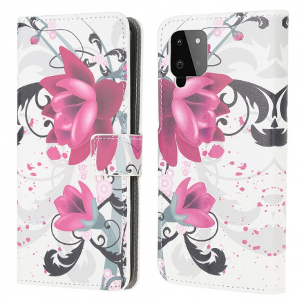 Housse Samsung Galaxy A22 4G Tropical Flowers