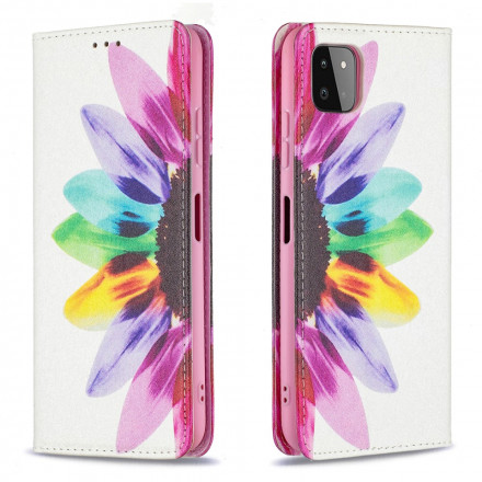 Flip Cover Samsung Galaxy A22 5G Fleur Aquarelle Flip Cover Samsung Galaxy A22 5G Fleur Aquarelle