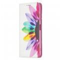 Flip Cover Samsung Galaxy A22 5G Fleur Aquarelle