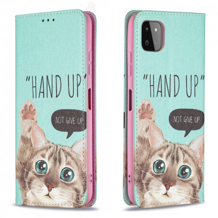 Flip Cover Samsung Galaxy A22 5G Hand Up Flip Cover Samsung Galaxy A22 5G Hand Up