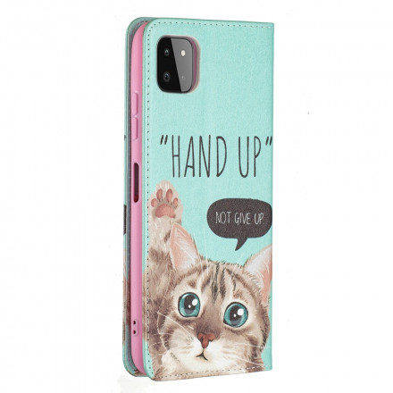 Flip Cover Samsung Galaxy A22 5G Hand Up Flip Cover Samsung Galaxy A22 5G Hand Up