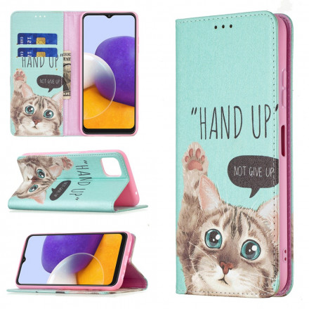 Flip Cover Samsung Galaxy A22 5G Hand Up Flip Cover Samsung Galaxy A22 5G Hand Up