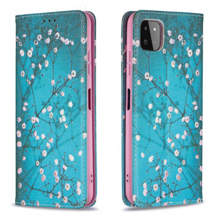 Flip Cover Samsung Galaxy A22 5G Branches Fleuries Flip Cover Samsung Galaxy A22 5G Branches Fleuries