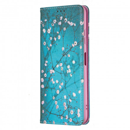 Flip Cover Samsung Galaxy A22 5G Branches Fleuries Flip Cover Samsung Galaxy A22 5G Branches Fleuries