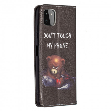 Flip Cover Samsung Galaxy A22 5G Ours Dangereux Flip Cover Samsung Galaxy A22 5G Ours Dangereux