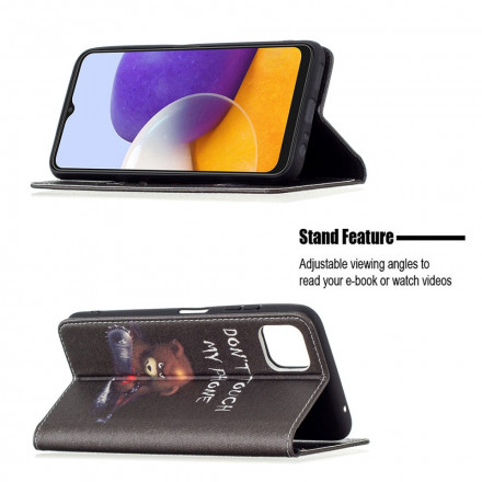 Flip Cover Samsung Galaxy A22 5G Ours Dangereux