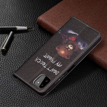 Flip Cover Samsung Galaxy A22 5G Ours Dangereux Flip Cover Samsung Galaxy A22 5G Ours Dangereux