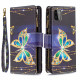 Housse Samsung Galaxy A22 5G Poche Zippée Papillons Art