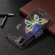 Housse Samsung Galaxy A22 5G Poche Zippée Papillons Art