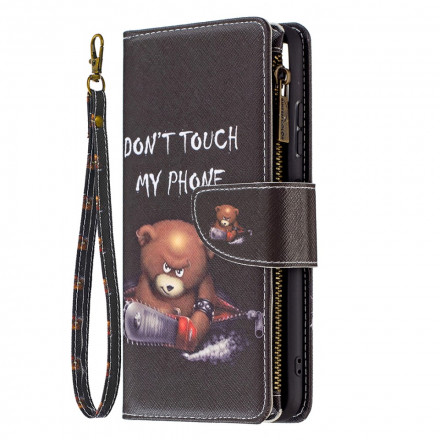 Housse Samsung Galaxy A22 5G Poche Zippée Ours Housse Samsung Galaxy A22 5G Poche Zippée Ours