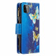 Housse Samsung Galaxy A22 5G Poche Zippée Papillons Housse Samsung Galaxy A22 5G Poche Zippée Papillons