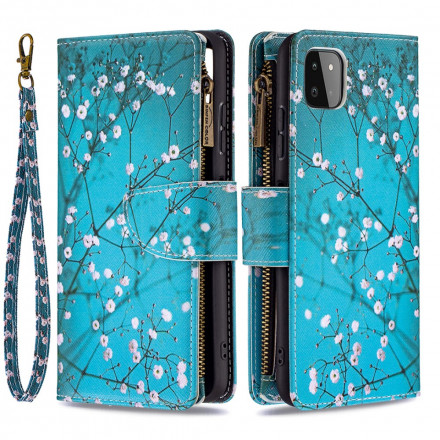 Housse Samsung Galaxy A22 5G Poche Zippée Arbre