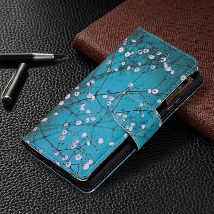 Housse Samsung Galaxy A22 5G Poche Zippée Arbre