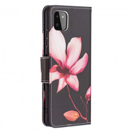 Housse Samsung Galaxy A22 5G Fleur Rose